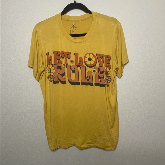 Life Clothing Co. Let Love Rule Tee- boho boutique t-shirt-Size Large - Picture 2 of 4